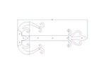 Celtic Iron Garage Door Dummy Hinge Strap - Old West Iron