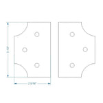 Transitional Iron Hinge - Old West Iron