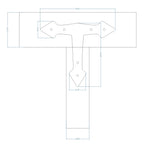 Neo Classical Iron T Face Plate - Old West Iron