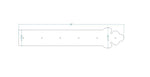 Mediterranean Wrought Iron Garage Door Dummy Hinge Strap - Old West Iron