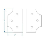 Transitional Iron Hinge - Old West Iron