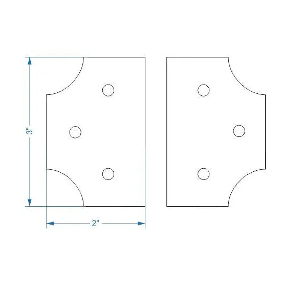 Transitional Iron Hinge - Old West Iron