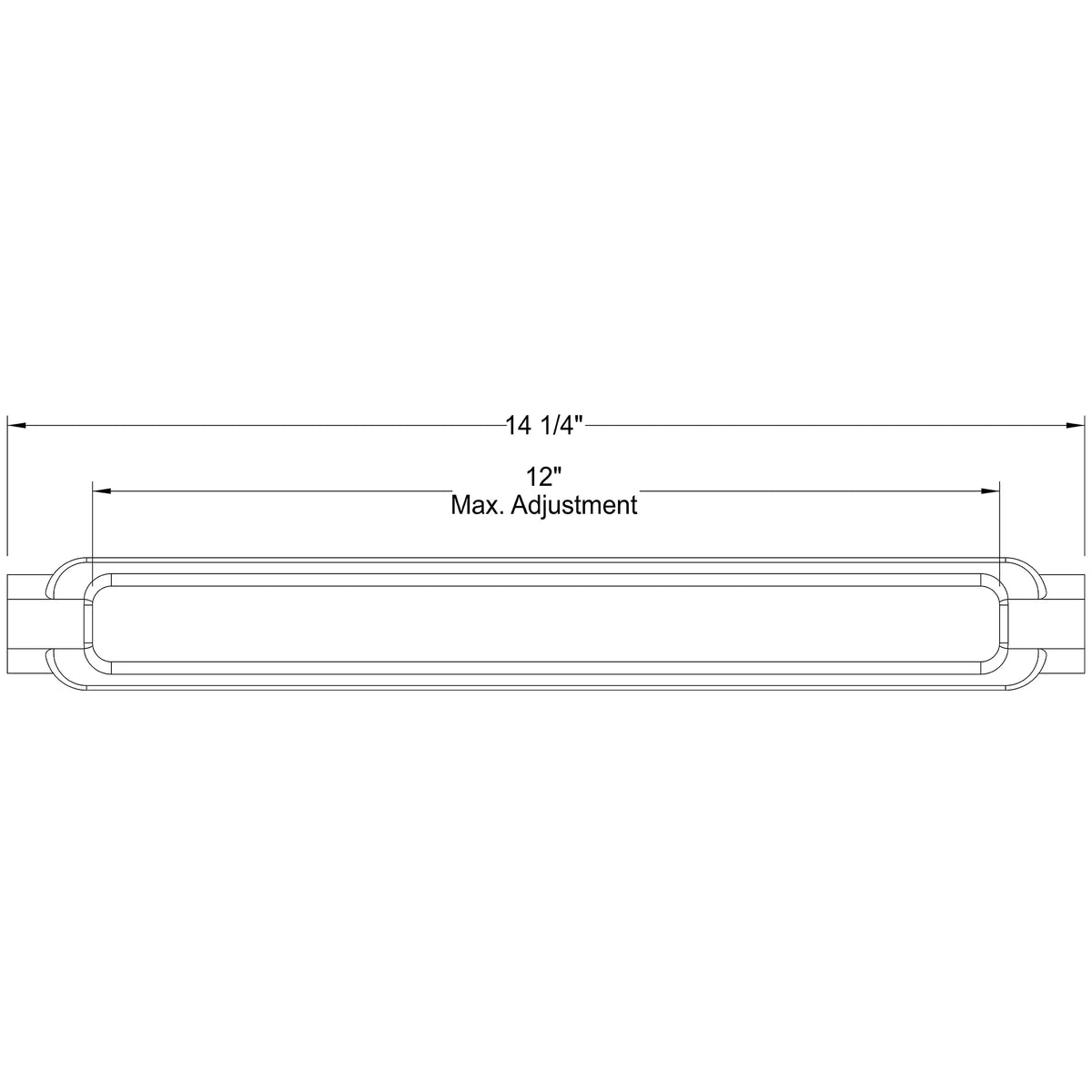 3/4" dia. Turnbuckle Body - Old West Iron