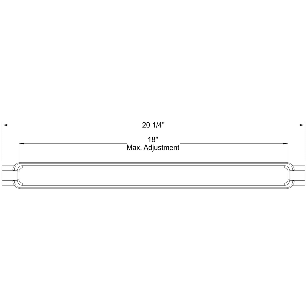 3/4" dia. Turnbuckle Body - Old West Iron
