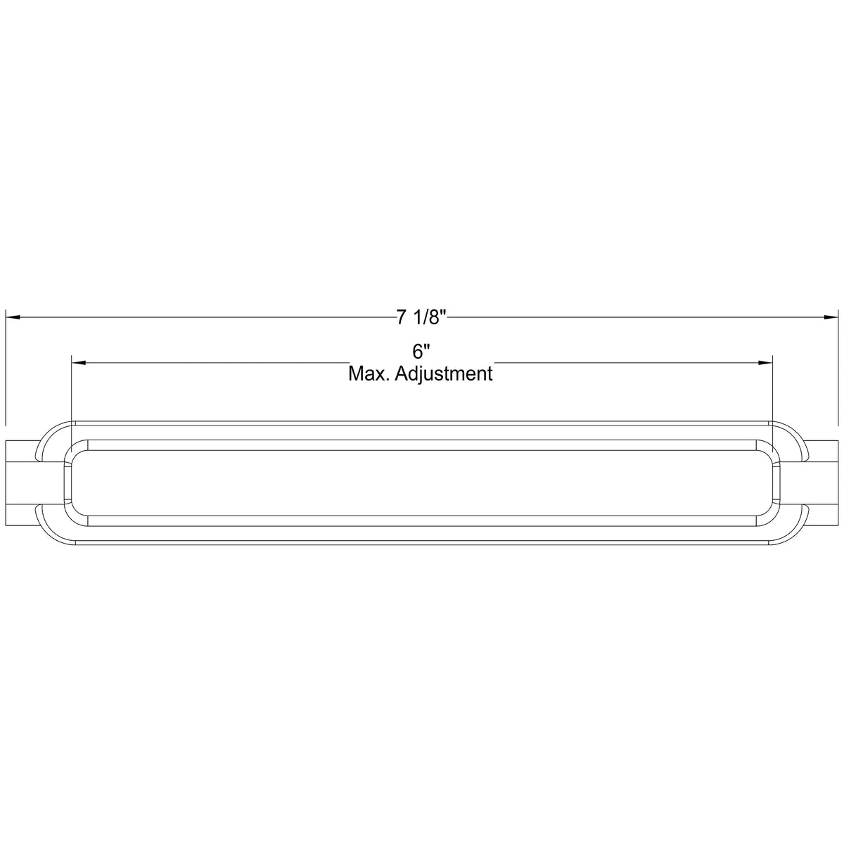 3/8" dia. Turnbuckle Body - Old West Iron