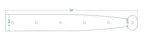 Heritage Iron Garage Door Dummy Hinge Strap - Old West Iron