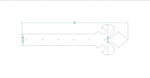 Dunmow Crest Fleur De Lis Iron Garage Door Dummy Hinge Strap - Old West Iron