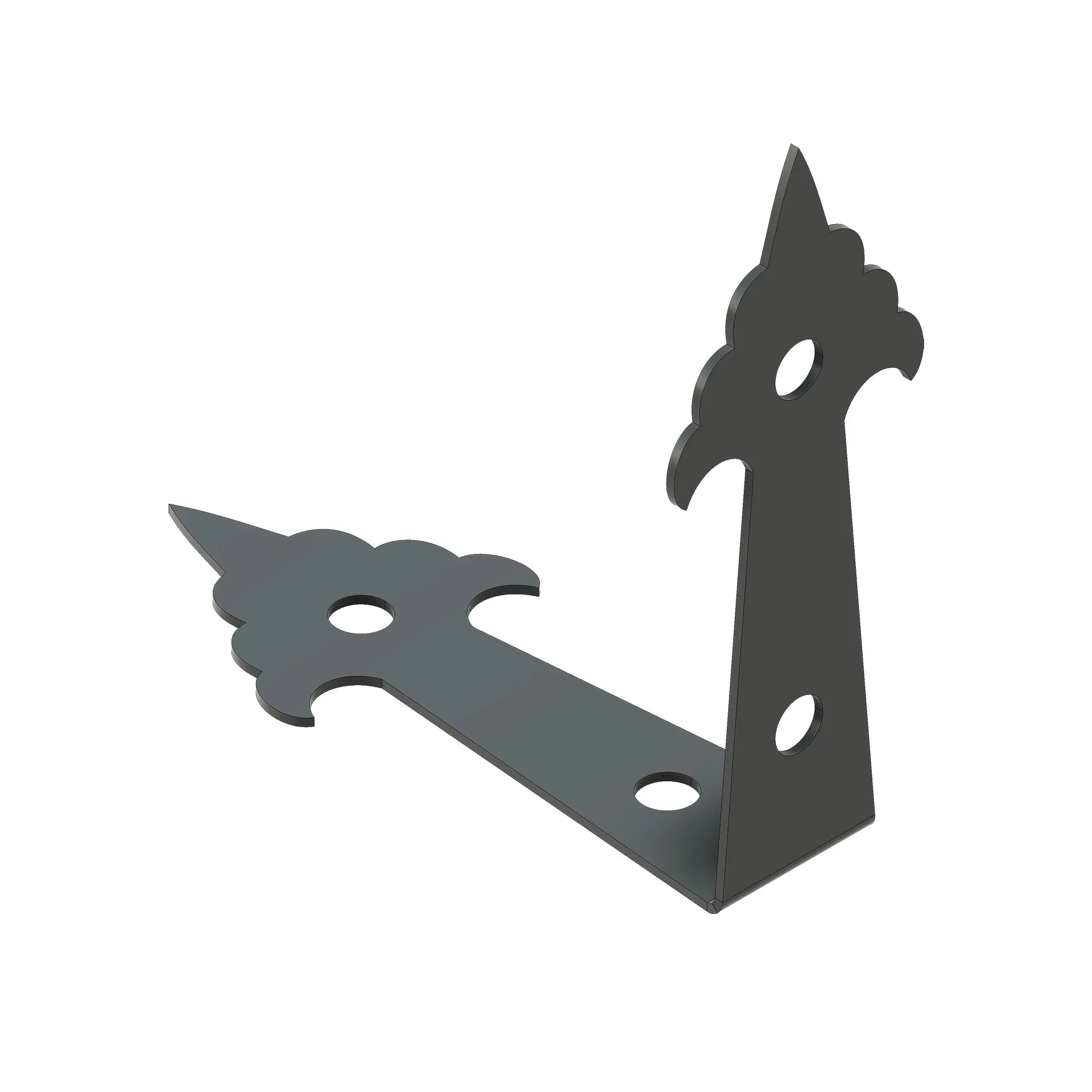 Early American Iron Angle Brace - Old West Iron
