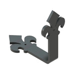 Dunmow Crest Fleur De Lis Iron Corner Strap - Old West Iron