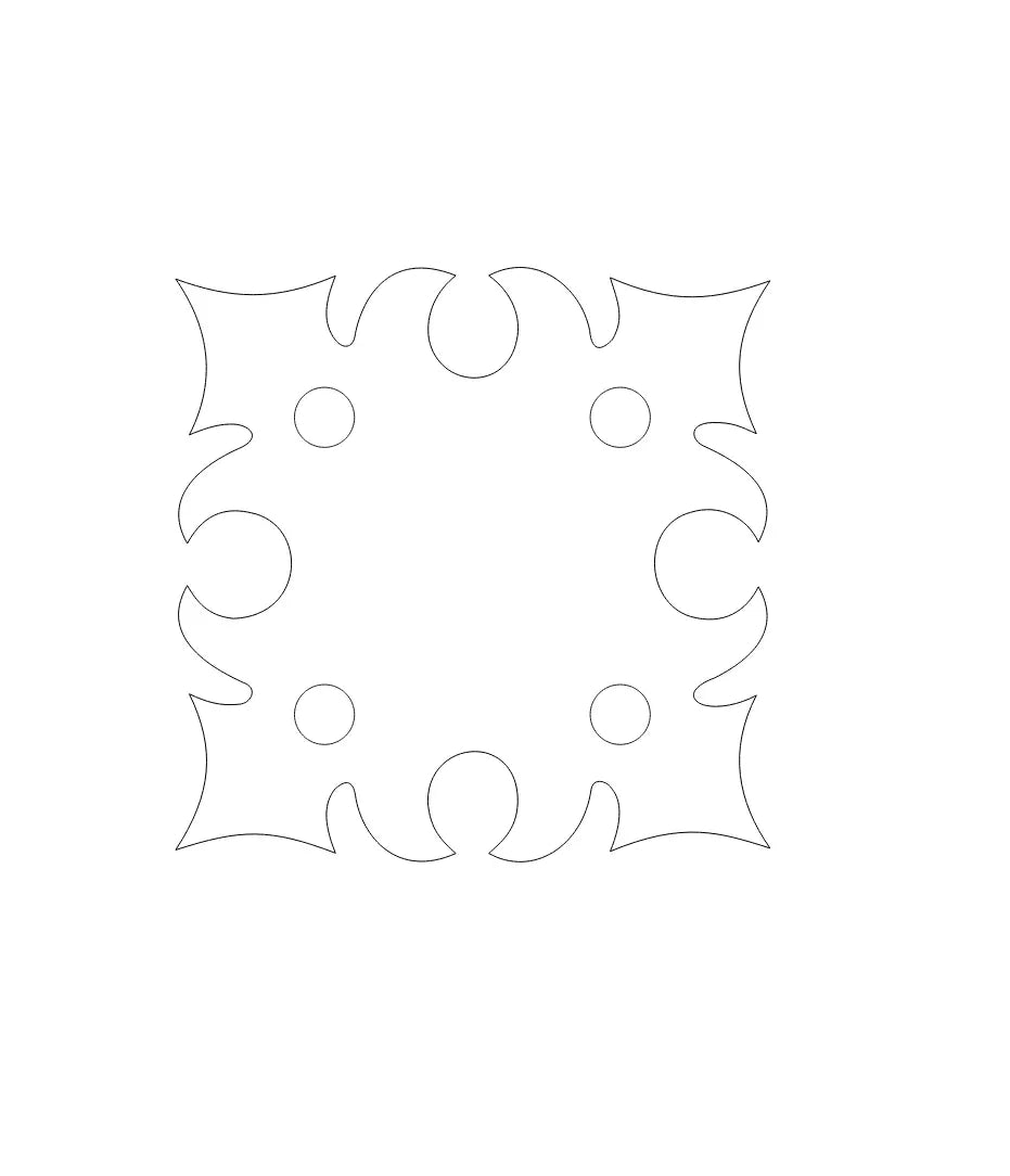 Romanesque D Ring Anchor Plate - Old West Iron