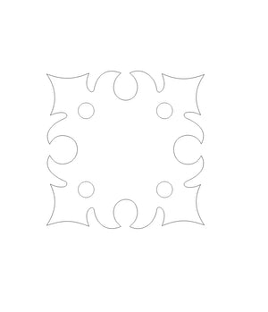 Romanesque D Ring Anchor Plate - Old West Iron