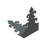 Romanesque Iron Corner Strap - Old West Iron