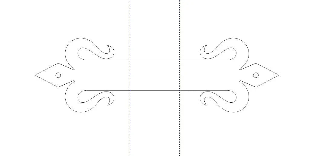 Spanish Mission Iron Beam Strap - Old West Iron