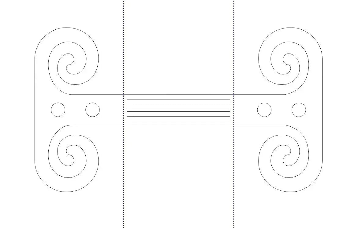 Greek Ionic Iron Beam Strap - Old West Iron