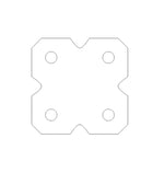 Art Deco D Ring Anchor Plate - Old West Iron