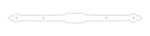 Tudor Revival Iron Beam Strap - Old West Iron