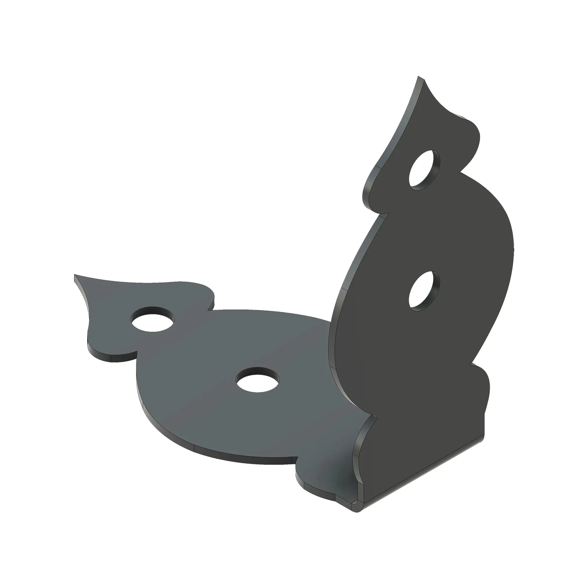 Tudor Revival Iron Corner Strap - Old West Iron