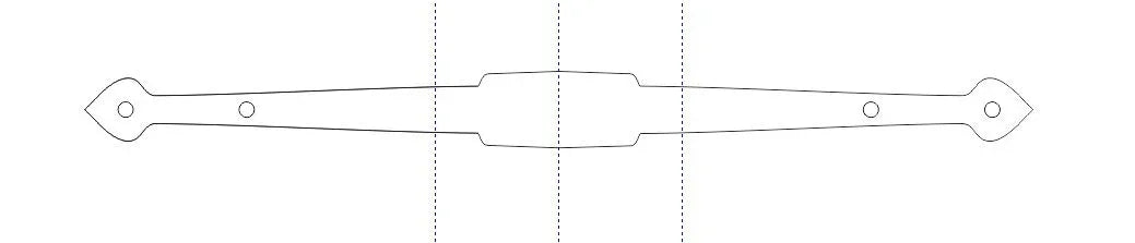 Tudor Iron Beam Strap - Old West Iron