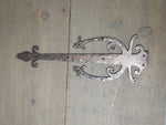 Medieval Iron Garage Door Dummy Hinge Strap - Old West Iron