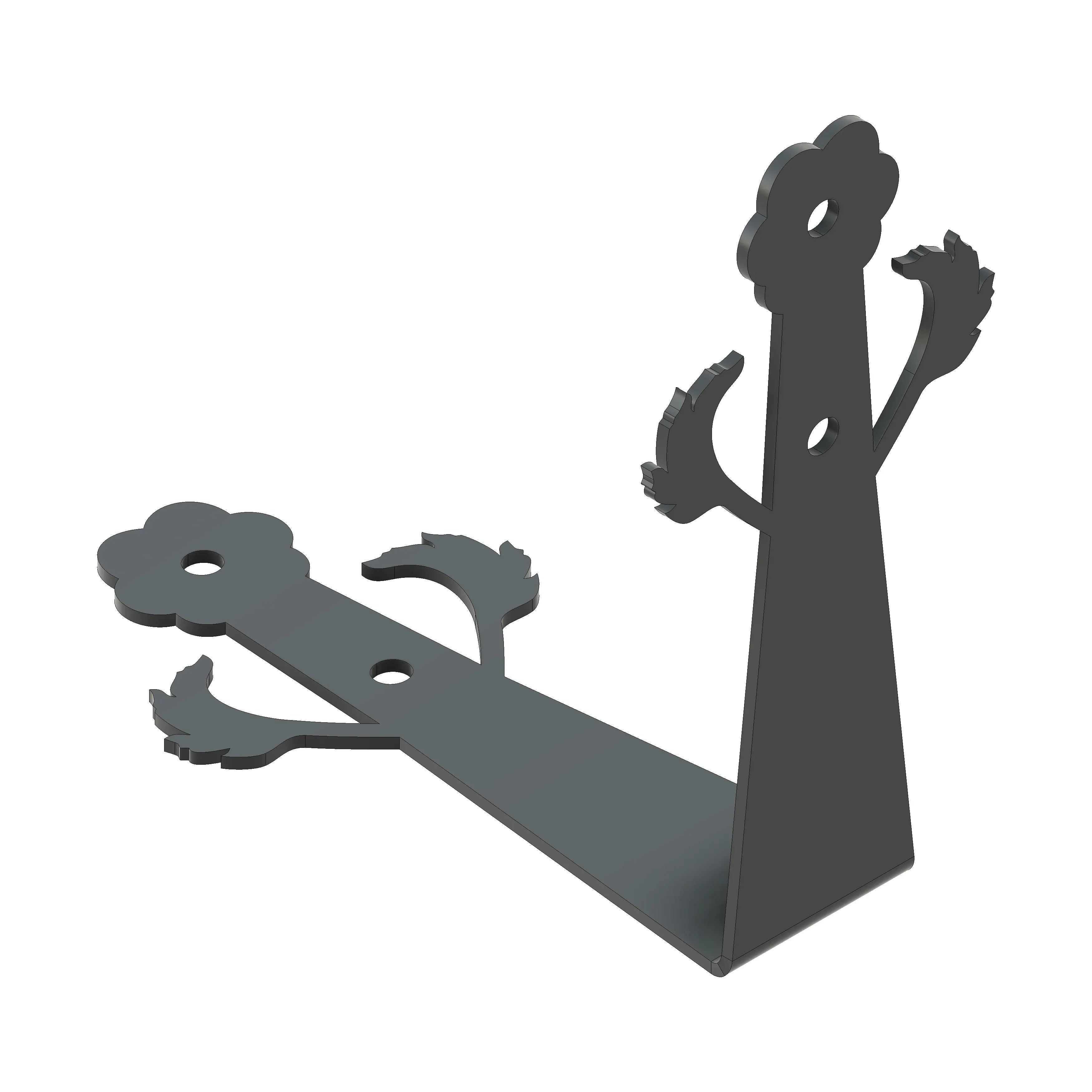 German Castle Iron Angle Brace - Old West Iron