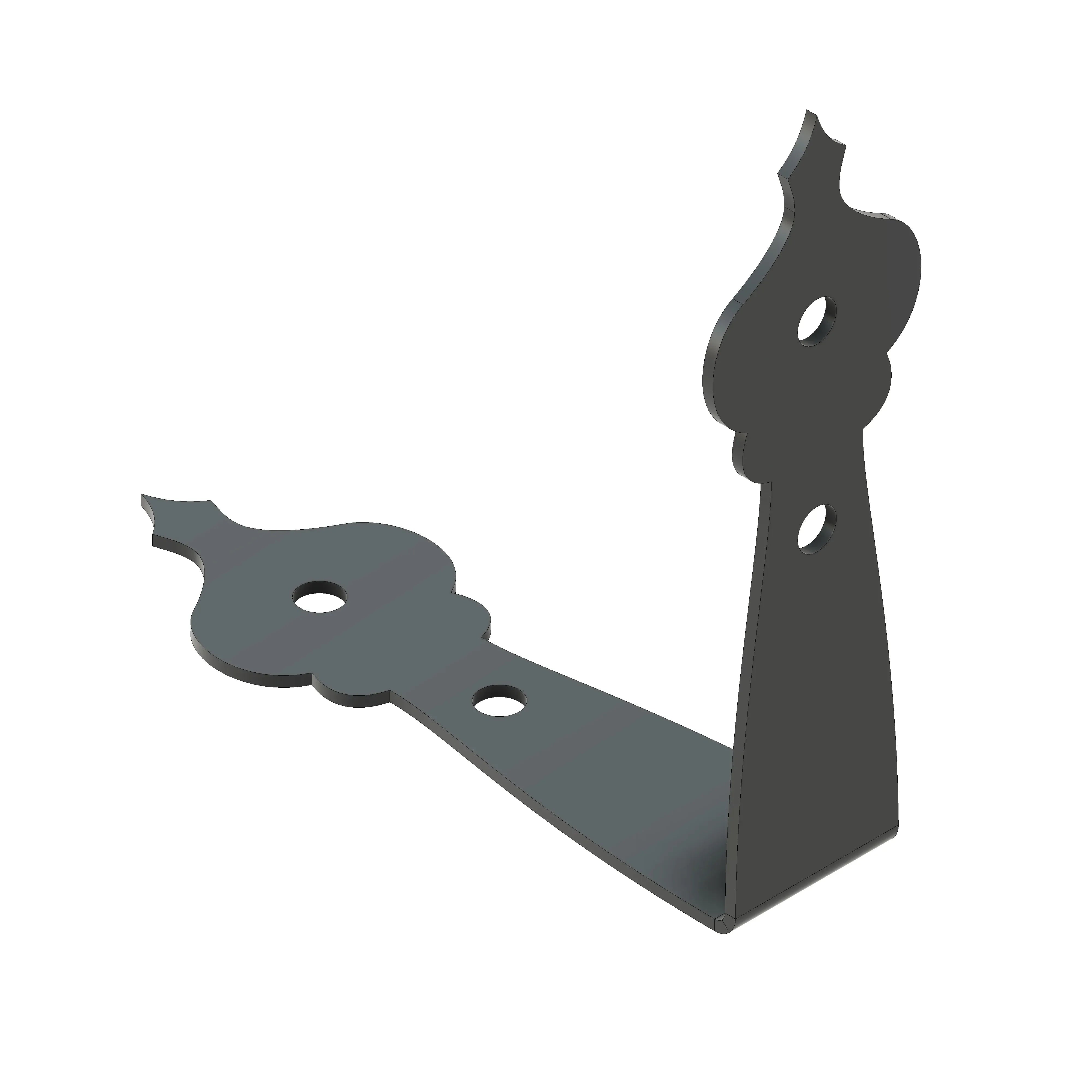 French Country Revival Iron Angle Brace - Old West Iron