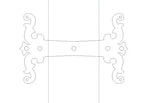 Art Nouveau Iron Beam Strap - Old West Iron