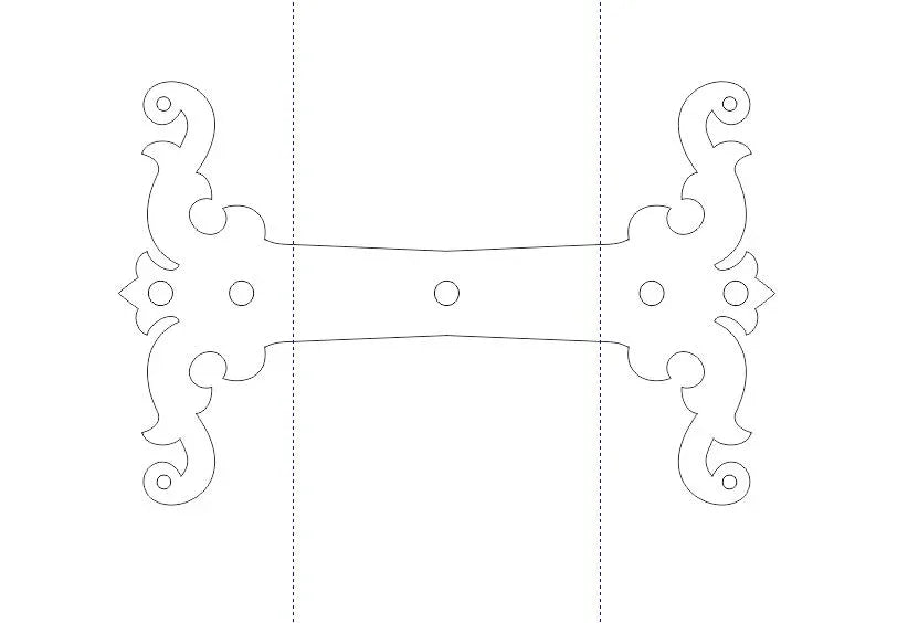 Art Nouveau Iron Beam Strap - Old West Iron