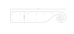 XL Greek Ionic Iron Faux Hinge Strap - Old West Iron
