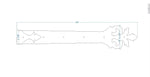 XL Roman Acanthus Wrought Iron Faux Hinge Strap - Old West Iron