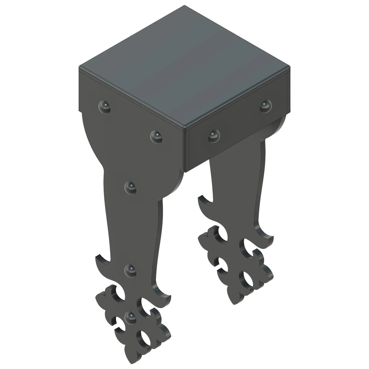 Portugeuse Gothic Iron Post Cap - Old West Iron