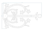 XL Polish Iron Faux Hinge Strap - Old West Iron