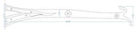 XL Nordic Iron Age Wrought Iron Faux Hinge Strap - Old West Iron