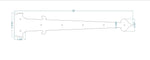 Federal Iron Garage Door Dummy Hinge Strap - Old West Iron