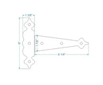 Tudor Revival Iron Hinge - Old West Iron
