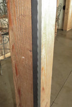 1" x 1" x 1/8" Hammered Angle Iron - Old West Iron