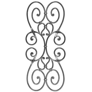 Riveted and Collared Door Insert - Old West Iron