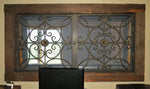 Hammered Scrolled Iron Insert - Old West Iron