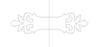Acanthus Leaf Iron Corner Strap - Old West Iron
