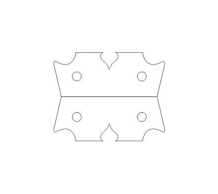 Federal Iron Angle Brace - Old West Iron