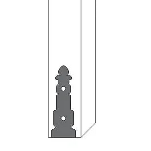 Spanish Cathedral Iron Faux Post base - Old West Iron