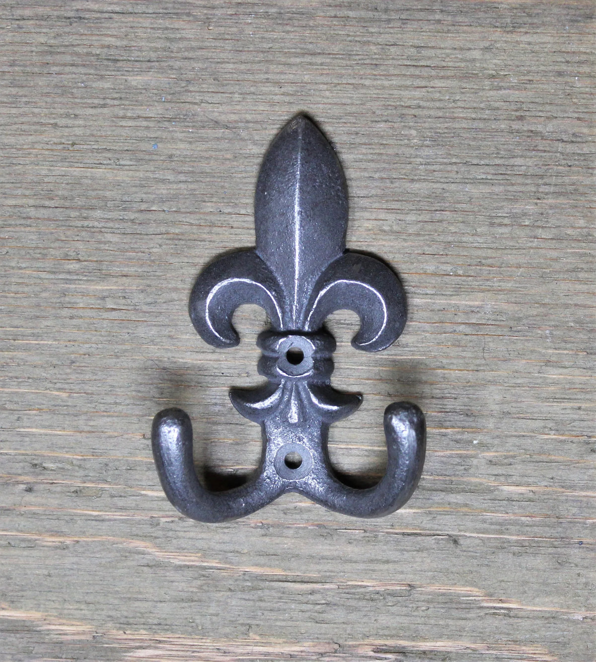Small Fluer De Lis Iron Hook - Old West Iron
