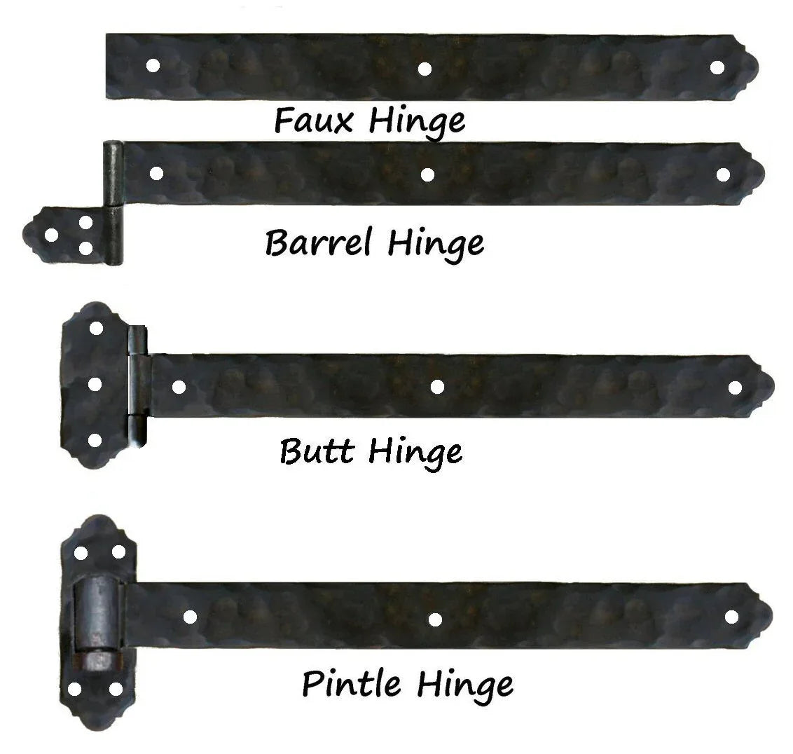 Classic Iron Functioning Hinge Strap - Old West Iron