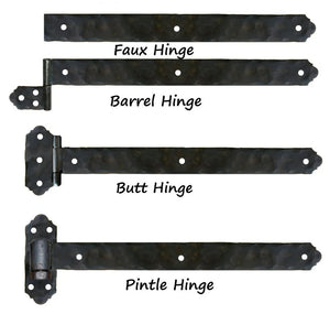 Classic Iron Functioning Hinge Strap - Old West Iron