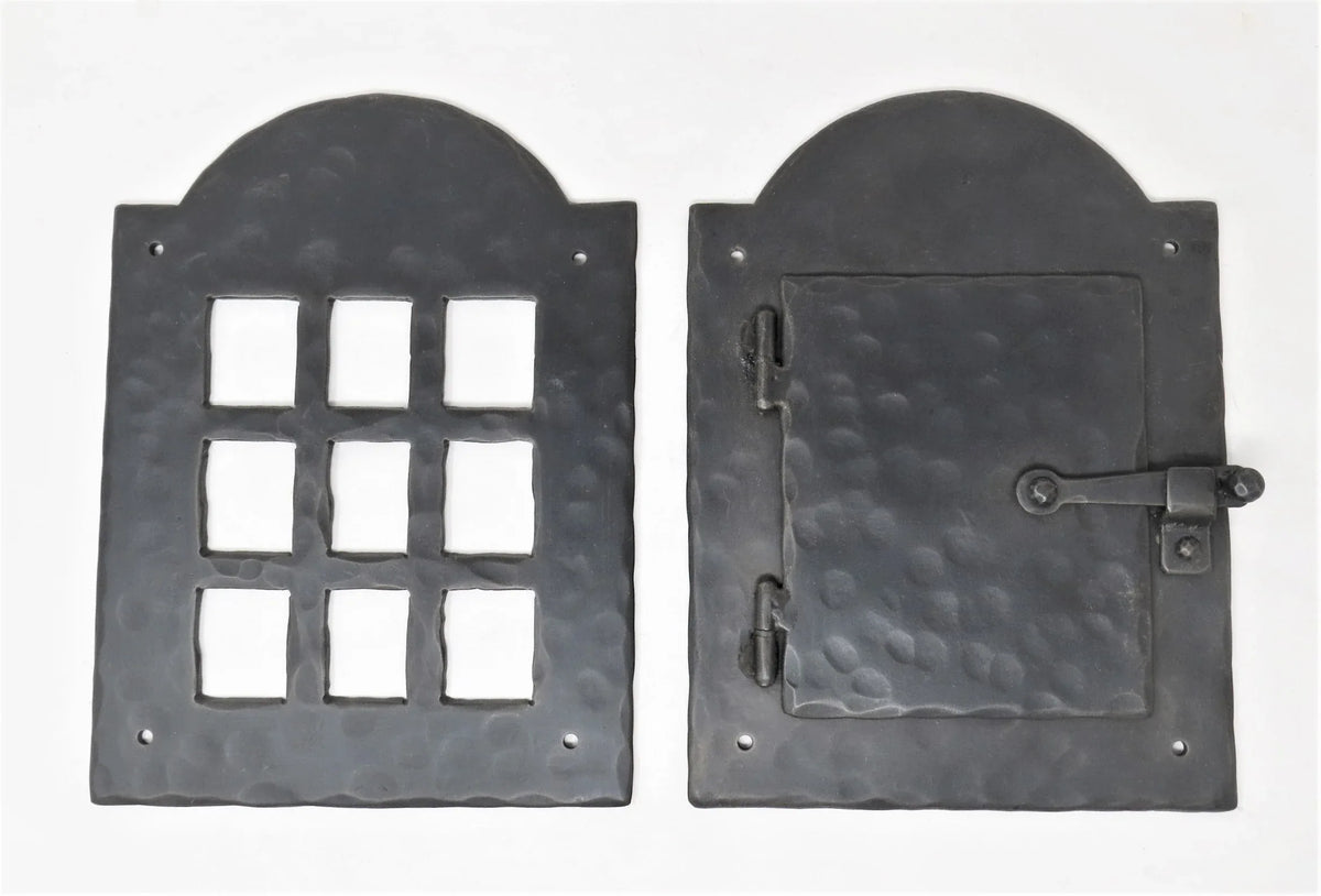 Colonial Iron Speakeasy Door & Grill Set - Old West Iron