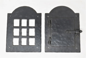 Colonial Iron Speakeasy Door & Grill Set - Old West Iron