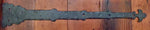 Moorish Revival Wrought Iron Garage Door Dummy Hinge Strap - Old West Iron