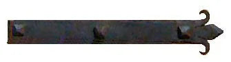 Authentic 15th Century Iron Garage Door Dummy Hinge Strap - Old West Iron