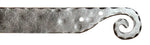 Greek Ionic Iron Garage Door Dummy Hinge Strap - Old West Iron