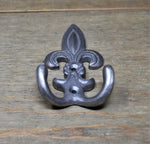 Large Fluer De Lis Iron Hook - Old West Iron