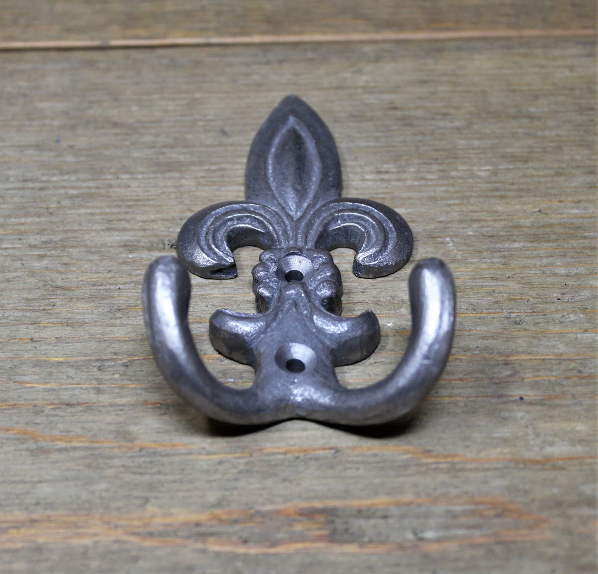 Large Fluer De Lis Iron Hook - Old West Iron